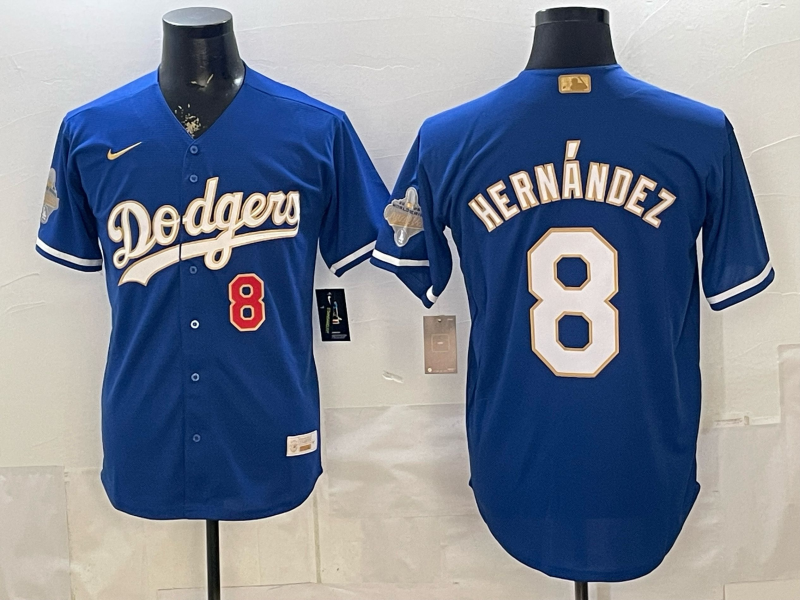 Men Los Angeles Dodgers #8 Hernandez blue Game 2026 Nike MLB Jersey 4014001
